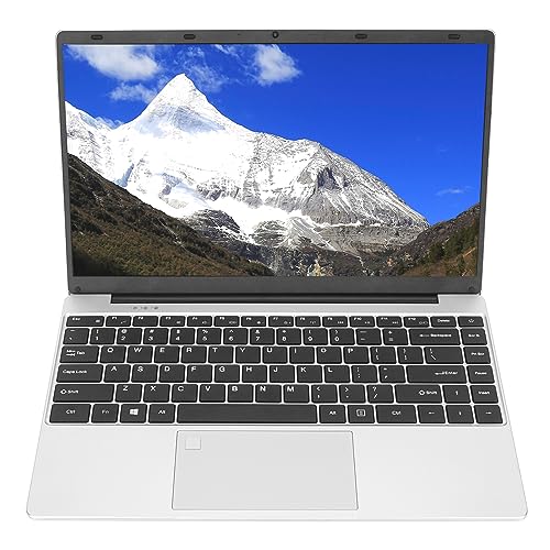 Fockety 14-Zoll-Laptop, 2,4 G 5 G WiFi Lpddr4 16 GB 4-Kern-Prozessor 2K-Auflösung IPS-Bildschirm Laptop-Computer mit Fingerabdruckleser, Tragbarer Computer-Laptop für (16+512G von Fockety