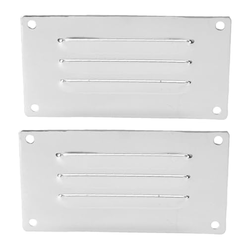 Fockety 2pcs Rechteck Gestempelt Gehobene Entlüftung, Marine Grad 316 Edelstahlspiegelpolierrostprofis Luftentlüftung für Boote Yachten Wohnmobile, 5 X 2,6 Zoll Fockety 2pcs Rechteck Gestempelt Gehobene Entlüftung, Marine Grad 316 Edelstahlspiegelpolierrostprofis Luftentlüftung für Boote Yachten Wohnmobile, 5 X 2,6 Zoll von Fockety