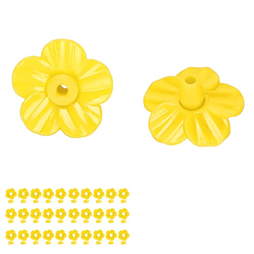 Fockety 30 Stückes Vogelhäuten-Blumen, Kolibri-Futterhäuten aus (Yellow) von Fockety