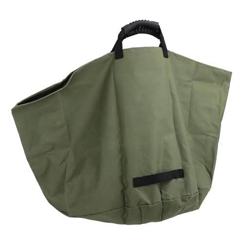 Fockety 33-Gallonen-Hochleistungs-Gartensack, 22 X 18 Zoll Großer Gartenlaubsack mit Gummigriffen, Elastischem Rahmen, Gartenabfallsack aus Segeltuch für Baumblätter, Gartenmüll, (OD Grün) von Fockety