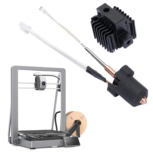 Fockety 3D Drucker Hotend Kit für Ender 3 V3 Plus, 0,4 mm Schnellwechseldüse, 60 W Hotend Druckkopf, Keramikheizung, Hot End Kit mit Kühlkörper, Extruder, Mini Hotend Heizrohr, Fockety 3D Drucker Hotend Kit für Ender 3 V3 Plus, 0,4 mm Schnellwechseldüse, 60 W Hotend Druckkopf, Keramikheizung, Hot End Kit mit Kühlkörper, Extruder, Mini Hotend Heizrohr, von Fockety