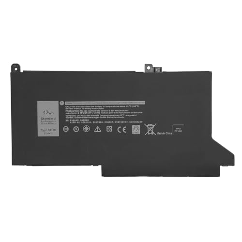 Fockety 42Wh DJ1J0 Laptop-Akku-Ersatz, 11,4V Laptop-Akkus, Akku für Latitude-Laptop 7280 7290 7380 7390 E7280 E7290 7380 739 E7380 E7390 7480 7490 E7480 E7490 von Fockety