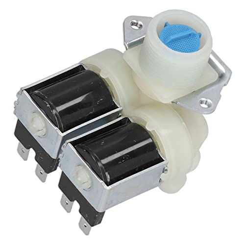Fockety AC220V-240V WASCHMASCHINEN-WASEREINLASSVENTIL, ERSATZ-MAGNETVENTIL, DOUPLKOPFVENTIL, WASCHMASCHINENZUBHER, WASCHWASSEREINLASSVENTIL von Fockety