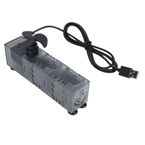Fockety Aquariumfilter, USB -Aquarium -Innenfilter, Tauchfischfilterpumpe für Schildkrötenpanzer, Reptilien, Amphibien, Frosch, Cichlids, Fischtankgrün -saubere Maschine von Fockety