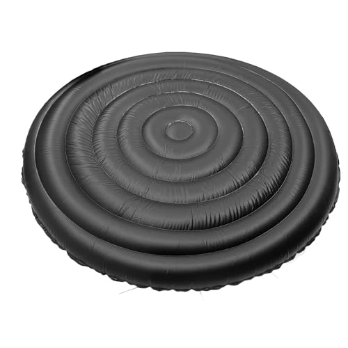 Fockety Aufblasbare whirlpools-Abdeckung, Verstellbar in 3 Größen, Wind- und Regenfest, Schneesicher, PVC-Thermoabdeckung mit Doppelgriffen und Auslaufsicherem Luftventil, für Runde von Fockety
