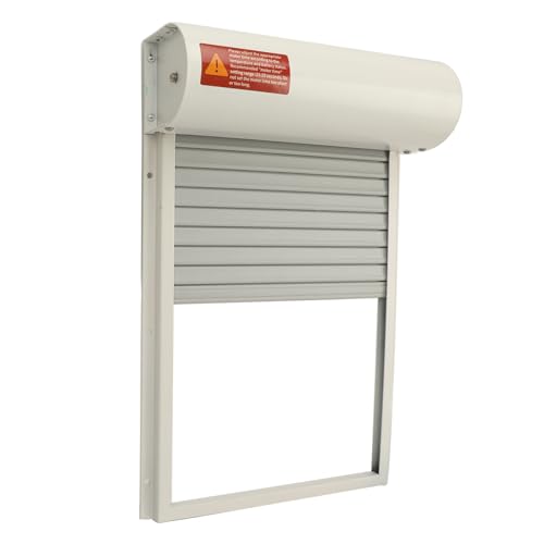 Fockety Automatische Hühnerstalltür, SolarbetrieBener Hühnstall-Türffner MIT Timer und ProgrammierBarem Led-Bildschirm, Mehrere Modi, Fauterfeste Automatische Hühnertü der Bauernhof (White) von Fockety