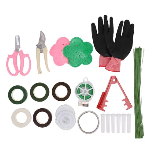 Fockety Blumen-Arrangement-Werkzeugs Atz, Rosendornentferner-Garten Handschuhe Blumenband-und Draht-Arrangement-Werkzeugs Atz für Blumenstrauß-Stamm-Wrap-Florist Fockety Blumen-Arrangement-Werkzeugs Atz, Rosendornentferner-Garten Handschuhe Blumenband-und Draht-Arrangement-Werkzeugs Atz für Blumenstrauß-Stamm-Wrap-Florist von Fockety