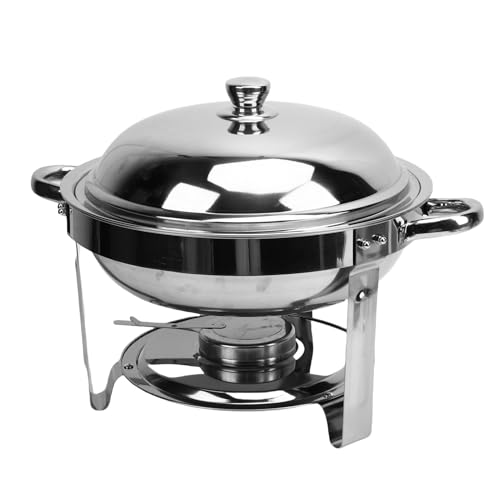 Fockety Chafing Dishes für Buffets, 6 l, runde Chafing Dishes und Buffetwärmer-Sets aus Edelstahl für die Gastronomie, Chafing Dish Buffet-Set mit Deckel für Partys, Events Fockety Chafing Dishes für Buffets, 6 l, runde Chafing Dishes und Buffetwärmer-Sets aus Edelstahl für die Gastronomie, Chafing Dish Buffet-Set mit Deckel für Partys, Events von Fockety