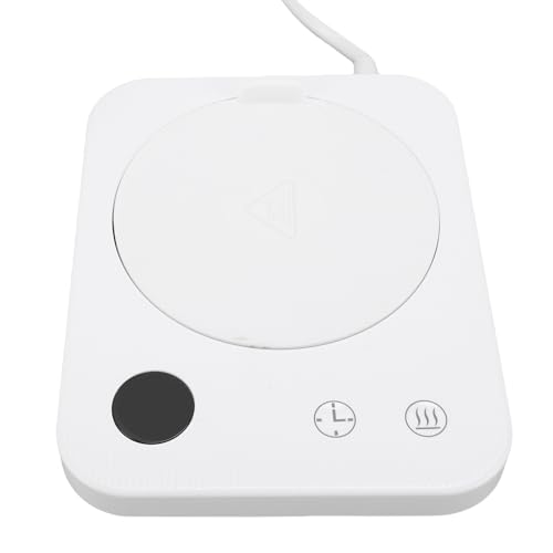 Fockety Cup Wärmer, Elektrobecherwärmer 40 55 65 85 ℃ Auto -Absperrung Großer Heizpanel -Tasse Heizung für Home Office -Schlafsaal (EU -Stecker 220 V) von Fockety