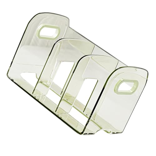 Fockety Desktop-Bücherregal, Mehrere Fächer Hohe Kapazität Transparentes Design Acryl Schreiteil Organisator Bequeme Site Griffe (3 Hohlraum) von Fockety