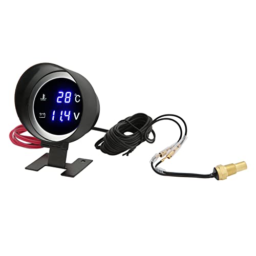 Fockety Digital LED -Voltmeter -Wassertemperaturmessgerät, Stabile Leistung für das Auto Motorrad ATV Fockety Digital LED -Voltmeter -Wassertemperaturmessgerät, Stabile Leistung für das Auto Motorrad ATV von Fockety