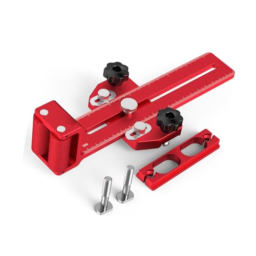 Fockety Dünner Rip -Tisch -Säge, Dünne Rip -Jig -Tisch -Säge -Jig -Leitfaden Dünner Riss Schneidungslokator für 3/8x3/4 Zoll T- und U -Steckplatz 1/4x3/8 -Zoll -T -Slot von Fockety