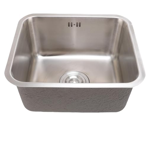 Fockety Einbau-Barspüle, 304 Edelstahl-Einzelbecken-Wet-Bar-Spüle, 15,75 x 13,78 x 7,48 Zoll, rechteckige kleine Küchenspüle, Unterbau-Barspüle mit Abflusszubehör Fockety Einbau-Barspüle, 304 Edelstahl-Einzelbecken-Wet-Bar-Spüle, 15,75 x 13,78 x 7,48 Zoll, rechteckige kleine Küchenspüle, Unterbau-Barspüle mit Abflusszubehör von Fockety