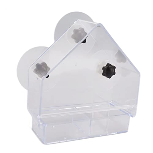 Fockety Fenster Vogelfterterspender, 3 Starke Saugnapf ABS-KUNTSTOFF VOGFOTERTERSPENDER Abnehmbares Tablett Klar Vogelfuttterspender für Drar Fockety Fenster Vogelfterterspender, 3 Starke Saugnapf ABS-KUNTSTOFF VOGFOTERTERSPENDER Abnehmbares Tablett Klar Vogelfuttterspender für Drar von Fockety