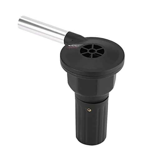 Fockety Fire Blower Handy BBQ Lüfterluftgebläse für eine Schnellere Feuerzündung, Geeignet für Grillen Im Freien, Langlebige PP und Aluminiumlegierung von Fockety