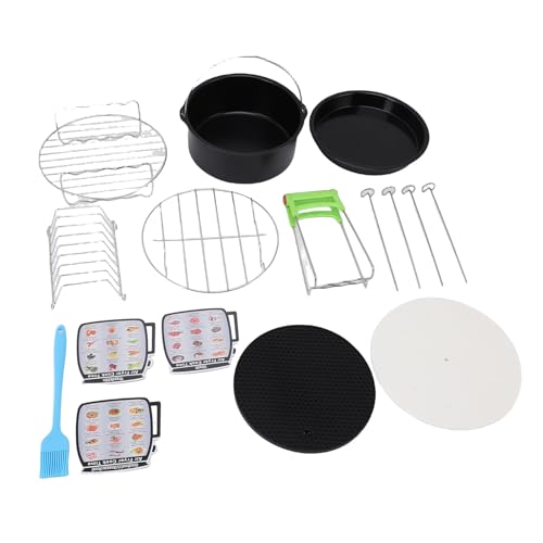 Fockety Fryer Accessoires Kit, 12 -propcs Edelstahlluft Fritteuszubehör mit Kuchenpfanne Pizza Pfanne Spieß Rack für 4 4.2 5 5.5 5.5 5.8 Qt Air Fryers Fockety Fryer Accessoires Kit, 12 -propcs Edelstahlluft Fritteuszubehör mit Kuchenpfanne Pizza Pfanne Spieß Rack für 4 4.2 5 5.5 5.5 5.8 Qt Air Fryers von Fockety