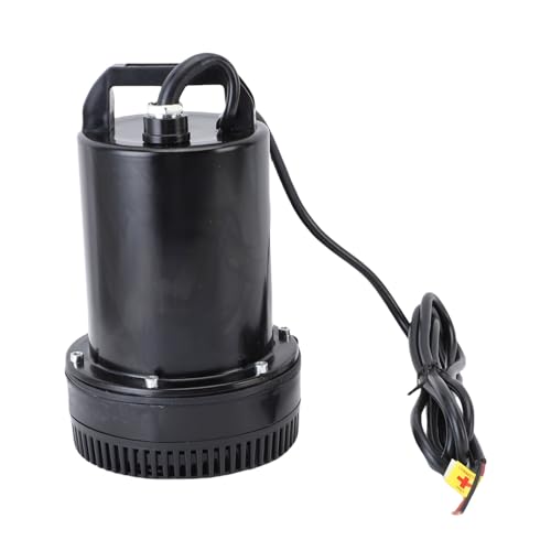 Fockety Gleichstrom-Tauch Pumpe, 220W 26ft Lift 1 Zoll Edelstahl Tragbare Wasserpumpe mit Kupferkern Draht, Tauch-Gebrauchs Pumpe für Garten Teich Bewässerung von Fockety