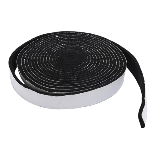 Fockety Grilldichtung für Raucher, 14,8 Fuß Hohe Temperaturgrilldichtung BBQ Raucherdichtung Cutable Good Adhäsion Selbststock für X XL BBQ Raucher (Black) von Fockety
