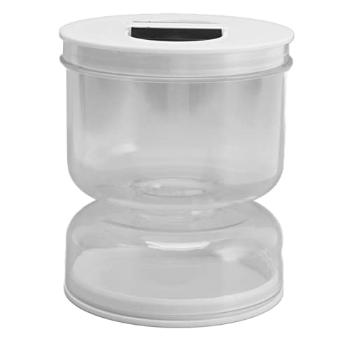 Fockety Gurken- und Oliven-Sanduhrglas, 8,3 Unzen Pickle Flip Jar Saft Separator, auslaufsichere Glas Pickle Jar Upside Down Pickle Aufbewahrungshalter für luftdichte Lebensmittellagerung von Fockety