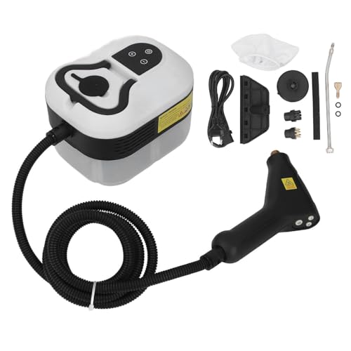 Fockety Handheld -Dampfreiniger, Tragbare Hochtemperatur -Druck 105 ℃ 221 ℉ mit 6 -Level -verstellbarer Intelligenter Touchscreen für Home Möbel Kleidung Couch Böden (EU -Stecker 220 V) von Fockety
