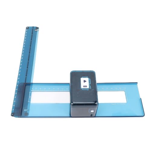 Fockety Handheld-Tintenstrahldrucker, tragbarer WiFi Bluetooth AP wiederaufladbarer tragbarer Handheld-Drucker mit 20 ml Schnelltrockner Tintenpatrone, für Papier, Holz, Leder von Fockety