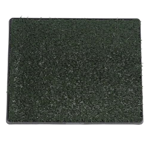 Fockety Hundegras Pinkelpads, Wiederverwendbare 3-Schicht-System Kunstrasen Töpfchen mit Drainage, Hund GrassPad mit Tray für Indoor (Kleine Größe (21x17cm / 8.3x6.7in)) von Fockety
