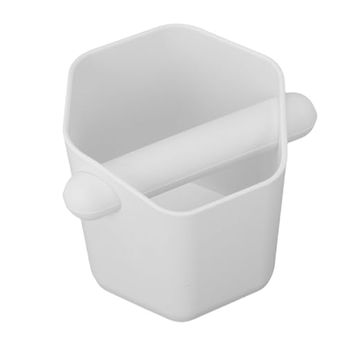 Fockety Kaffee -Knockbox, 600 Ml Große Kapazität Ruhige Anti -Schlupf -Sechseck -Prisma -Form Kaffee Bodenklopfen mit Abnehmbarer Klopfbar für Kaffeemaschinezubehör (WHITE) von Fockety
