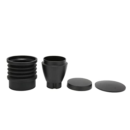 Fockety Kaffeemühle Einzeldosistrichtter, Aluminiumlegierung Handschreibung (BLACK) von Fockety