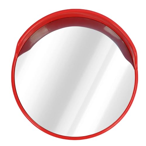 Fockety Konvexer Verkehrsspiegel, Verstellbarer Weitwinkel-Sicherheitsspiegel, Gebogen, an Einer Stange Montiert, für den Innen- und Außenbereich, Garage, Toter Winkel, Lager (60 cm/23,6in) von Fockety