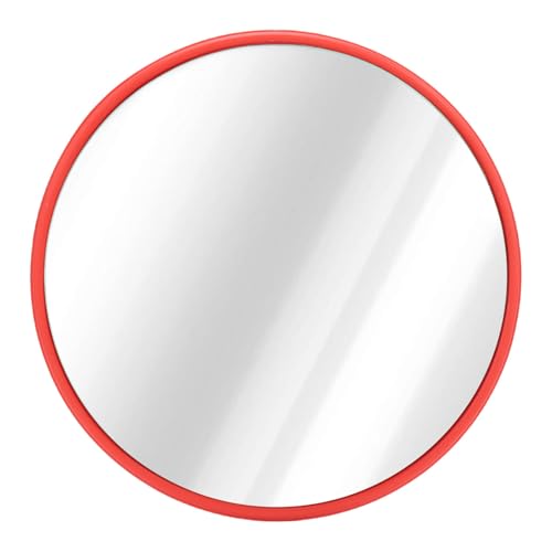 Fockety Konvexer Verkehrsspiegel Verbesserte Sichtbarkeitswand -Montierten -Ecksicherheitsspiegel mit Klammer für Garage Blind Spot Store (30cm) von Fockety