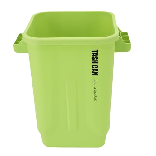 Fockety Küchenmüll, Große Kapazität Plastikmülldose mit Griffen, Mülleimer aus Gewerblicher Abfall, Hausabwälder für Schlafzimmer, Büro, Badezimmer, Garage, Bastelraum (GREEN) von Fockety
