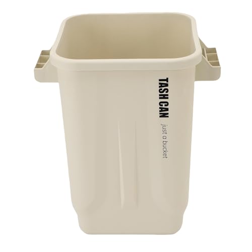 Fockety Küchenmüll, Große Kapazität Plastikmülldose mit Griffen, Mülleimer aus Gewerblicher Abfall, Hausabwälder für Schlafzimmer, Büro, Badezimmer, Garage, Bastelraum (WHITE) von Fockety