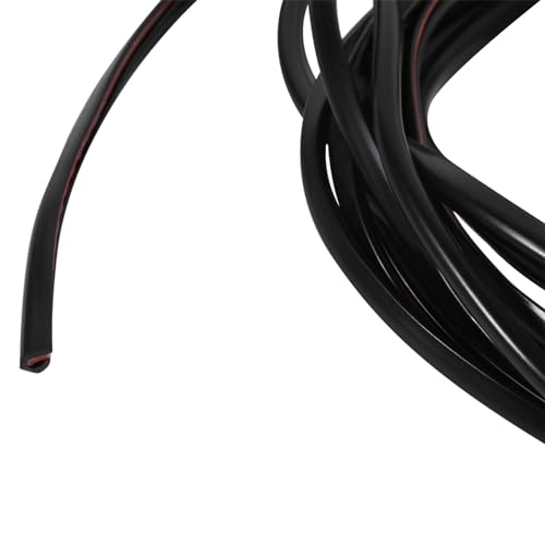 Fockety Langlebiger Gummi -Autotürschutz -Trimmschutz Zur Verhinderung von Schäden, Einfache Installation mit Klebeband, Zum Schutz der Lackierung, 5m (BLACK) von Fockety