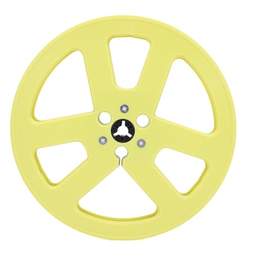 Fockety Leere Bandrolle für TEAC, 1/4 7 Zoll Open Rollen Audio Aluminiumlegierung Take -up -Rolle, 6 Löcher, Klang Leere Rolle für die, NAB -Rolle, um das Analoge Aufnahmegeband mit (YELLOW) von Fockety