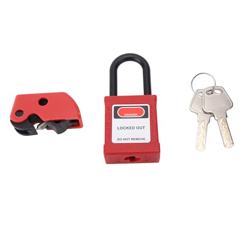 Fockety Leistungsschaltersperr- und Sicherheitsvorhängeschloss, Kleine und Mittelgroße Elektrokasten -Tagout -Brecher -Box -Schloss, für die Wartung von Elektrikern von Fockety