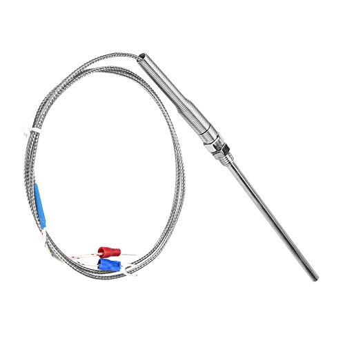 Fockety M8 Typ K Thermoelement 100 -mm -Sonden Temperatursensor, Schnelle Reaktionsgeschwindigkeit, Industrielle Verwendung (1m) von Fockety