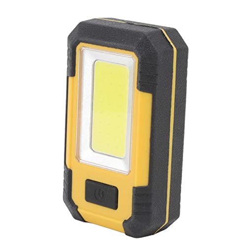 Fockety Magnetische Arbeitsleuchte, 2x4800mAh Akku Arbeitsleuchte mit Ständer und Aufhängehaken, 3 Leuchtmodi, tragbare COB LED Taschenlampe für Autoreparaturen, Camping, Jagd von Fockety