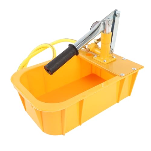 Fockety Manuelle Wasserdruck Prüf Pumpe, Hydro Statischer Tester mit Messgerät und G1/2 Standard-Gewinde Verbinder, für Pipeline-Heizsystem Wasserrohr-Leckage-Test von Fockety