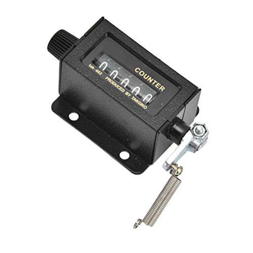 Fockety Mechanische 5 -stellige Zähler Langlebig Klare Glasspiegel -Design Genaues Werkzeug Zum Drucken, ABS/Aluminiumlegierung, Schwarz, Schwarz Fockety Mechanische 5 -stellige Zähler Langlebig Klare Glasspiegel -Design Genaues Werkzeug Zum Drucken, ABS/Aluminiumlegierung, Schwarz, Schwarz von Fockety