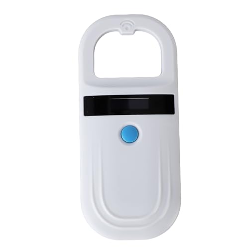 Fockety Mikrochip-Scanner, 1000 Datensätze, Bluetooth, kabelloser Handheld-Chip-Scanner für Haustiere mit Display, Mikrochip-Lesegerät, Tierchip-Lesegerät für EMID FDX B (Typ 1) von Fockety