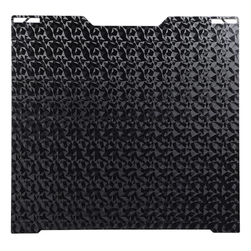 Fockety Peo Pet Build Plate, 346x355 Mm Diamant und Streifentextur Build Blatt für Lab H2D 3D -Drucker, Pet Federstahlblattplatte für 3D -Druck von Fockety