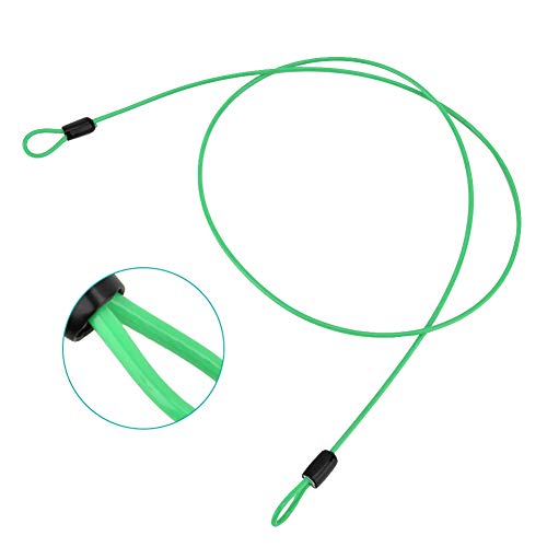 Fockety Professionelles Stahlrad -Fahrradverriegelungsdraht, Kabelscheibe mit Hoher Zuverlässigkeits -Sicherheitsschleife, Leicht zu Transportiertes Kabel Fahrradschloss für Radfahrer, 100% Brandneu von Fockety