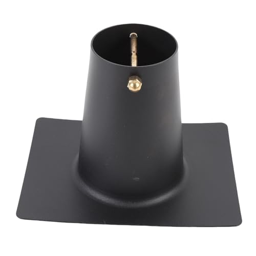 Fockety Regenkette Rinnenadapter, Metallregenkettenadapter mit Mittlerer Gerillter Messingschraube für die Regenkette Außerhalb des Dachrinnen nach Unten (Aluminiumlegierung) von Fockety