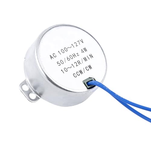 Fockety Rotationsmotor Einfach zu Verwendendem Verbrauch Großer Drehmomentsynchronmotor Ideal für Kunsthandwerk (10-12 UPM) von Fockety