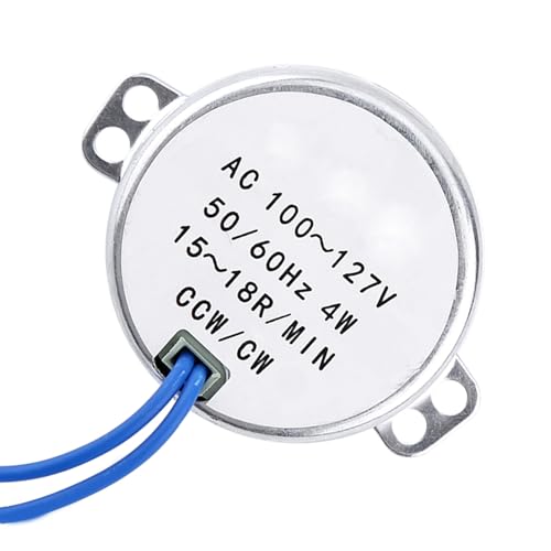 Fockety Rotationsmotor Einfach zu Verwendendem Verbrauch Großer Drehmomentsynchronmotor Ideal für Kunsthandwerk (15-18 UPM) von Fockety