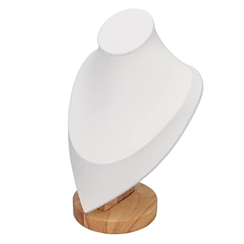 Fockety Samt-halsketten-display Zum Verkauf, 3D-Schmuckhalter-Stänger für Shows, Schmuck-Staffel-Ästellungsstänger, Kurbur für Zuhause, Schlafzimmer, Halsketten-Regal-Organizer (WHITE) von Fockety