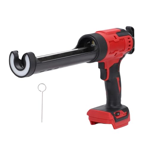 Fockety Schnur Lose Abdichtung Pistole, Anti Tropf 300ml Elektrische Abdichtung Pistole mit 6 Einstellbaren Geschwindigkeiten, Auto Retract & LED-Licht, Zum Füllen, Versiegeln von Fockety