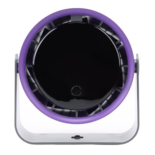 Fockety Schreibtischlüfter, LED Digitale Display Einstellbarer Tilt Ultra Leise 18 DB Wiederaufladbare 1800 -mAh -Akku mit Unsichtbarem Schaufel Design, für Schlafzimmerwohnheit Travel von Fockety