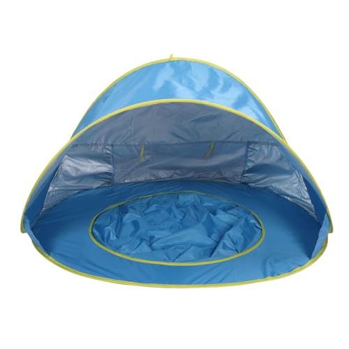 Fockety Strandschattenzelt, Strandzelt Sonnenschutz Pop -Up Beach Zelt Pop -up Zelt Tragbares Baby Beach Zelt mit Pool -Aufbewahrungstaschen für Outdoor (Blue) von Fockety