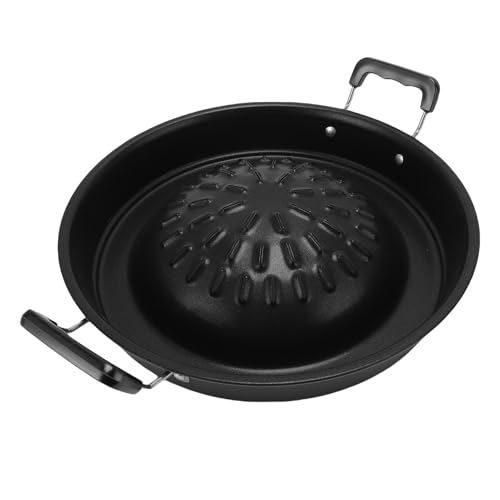 Fockety Thailändische und koreanische BBQ-Grillpfanne, antihaftbeschichtete Räuchersteak-Grill-Holzkohlepfanne, Aluminium-Grillaufsatz für Shabu, Gemüse, Eier, Schweinefleisch (30 cm/11.81in schwarz) Fockety Thailändische und koreanische BBQ-Grillpfanne, antihaftbeschichtete Räuchersteak-Grill-Holzkohlepfanne, Aluminium-Grillaufsatz für Shabu, Gemüse, Eier, Schweinefleisch (30 cm/11.81in schwarz) von Fockety